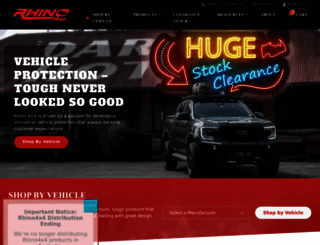 rhino4x4.com.au screenshot