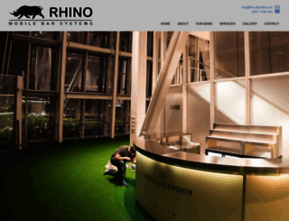 rhinobarhire.com screenshot