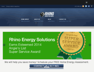 rhinoenergysaver.com screenshot