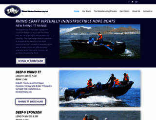 rhinomarineboats.com screenshot