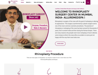 rhinoplasty-india.com screenshot