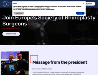 rhinoplastysociety.eu screenshot