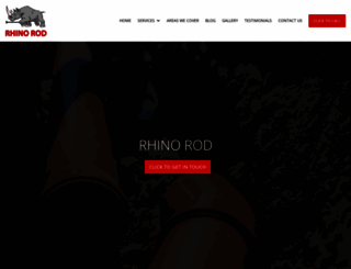 rhinoroddrains.co.uk screenshot
