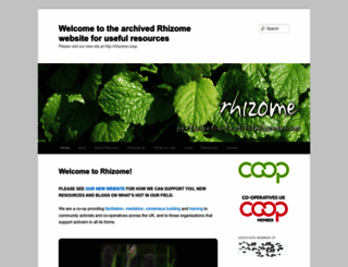 rhizomenetwork.wordpress.com screenshot