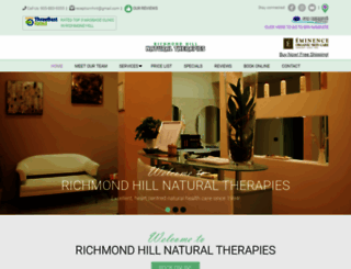rhnaturaltherapies.com screenshot