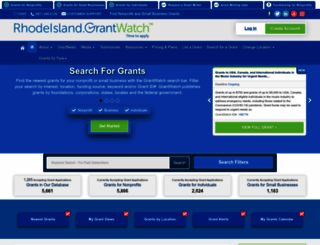 rhodeisland.grantwatch.com screenshot