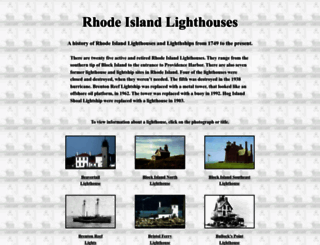 rhodeislandlighthousehistory.info screenshot