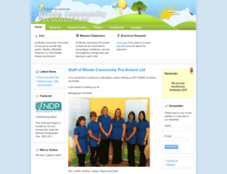 rhodepreschool.ie screenshot