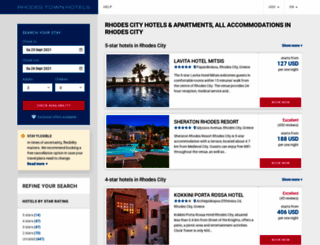 rhodes-town-hotels.com screenshot