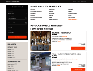 rhodes.hotels-rhodes.net screenshot