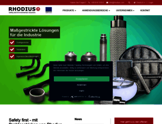 rhodius.com screenshot