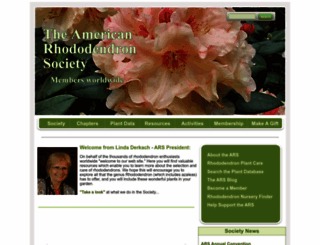 rhododendron.org screenshot