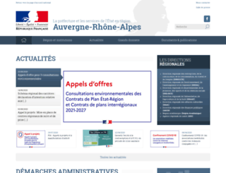 rhone-alpes.pref.gouv.fr screenshot
