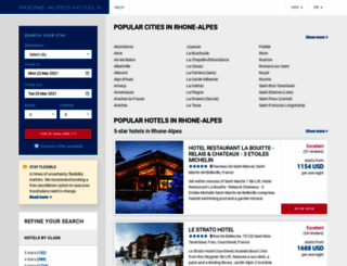 rhone-alps-hotels.com screenshot