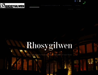 rhosygilwen.co.uk screenshot