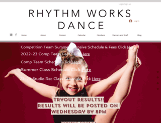 rhythmworksdance.com screenshot
