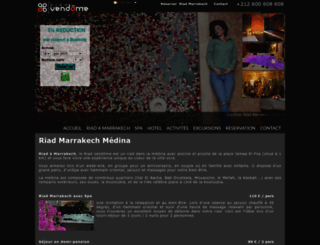 riad-vendome-marrakech.com screenshot