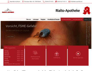 rialto-apotheke.de screenshot