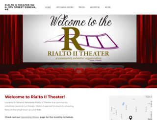 rialtoiitheater.org screenshot