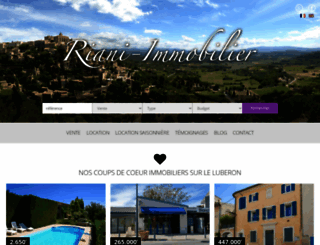 riani-immobilier.com screenshot