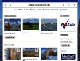 ribblecruisingclub.org.uk screenshot