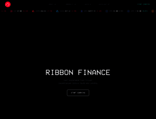 ribbon.finance screenshot