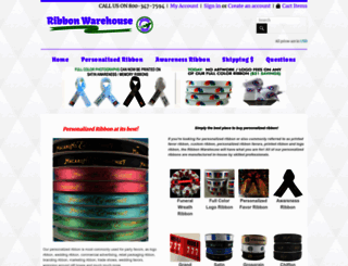 ribbonwarehouse.com screenshot
