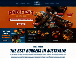 ribsandburgers.com screenshot