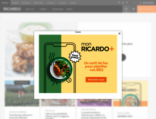 ricardocuisine.ca screenshot