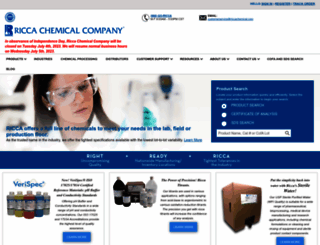 riccachemical.com screenshot