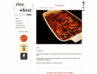 riceandwheat.com screenshot