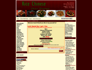 ricechineserestaurant.com screenshot