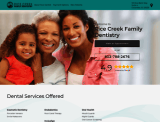 ricecreekfamilydentistry.com screenshot