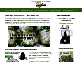 ricedcauliflower.com screenshot