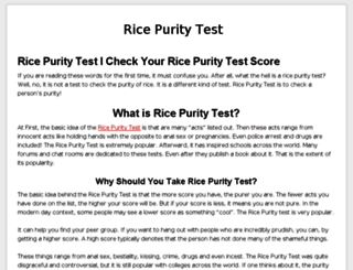 ricepuritytest.fun screenshot