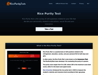 ricepuritytests.net screenshot