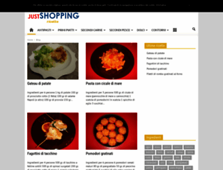 ricette.justshopping.it screenshot