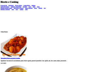 ricetteecooking.com screenshot