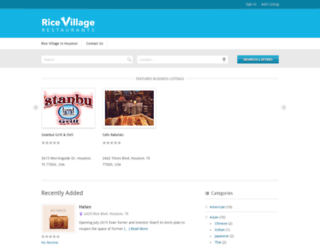 ricevillagerestaurants.com screenshot