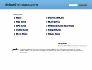 richard-strauss.com screenshot