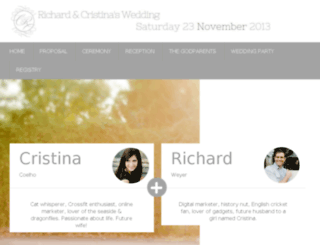 richardandcristinaswedding.co.za screenshot