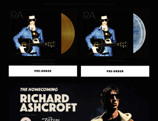 richardashcroft.com screenshot