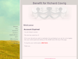 richardcovrig.myevent.com screenshot