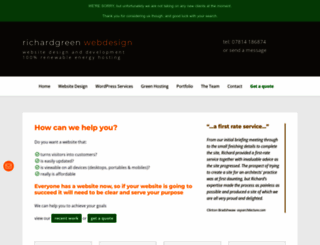 richardgreenwebdesign.co.uk screenshot