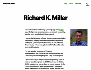 richardkmiller.com screenshot