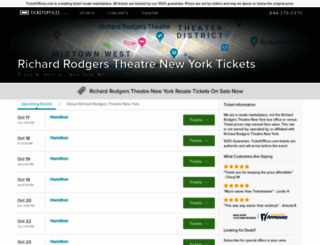 richardrodgerstheatre.ticketoffices.com screenshot