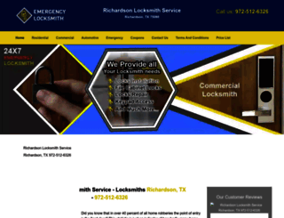 richardsonlocksmithservice.com screenshot