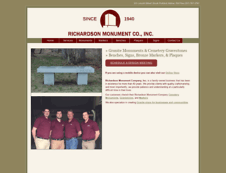 richardsonmonument.com screenshot