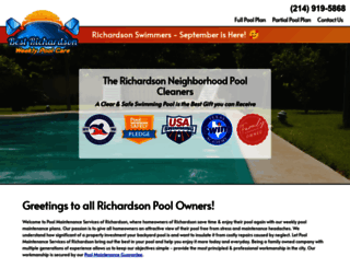 richardsonpoolmaintenance.com screenshot