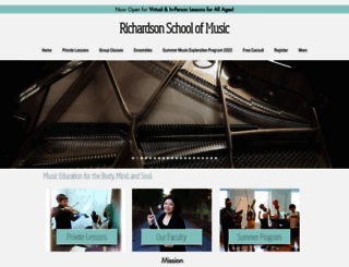 richardsonschoolofmusic.com screenshot